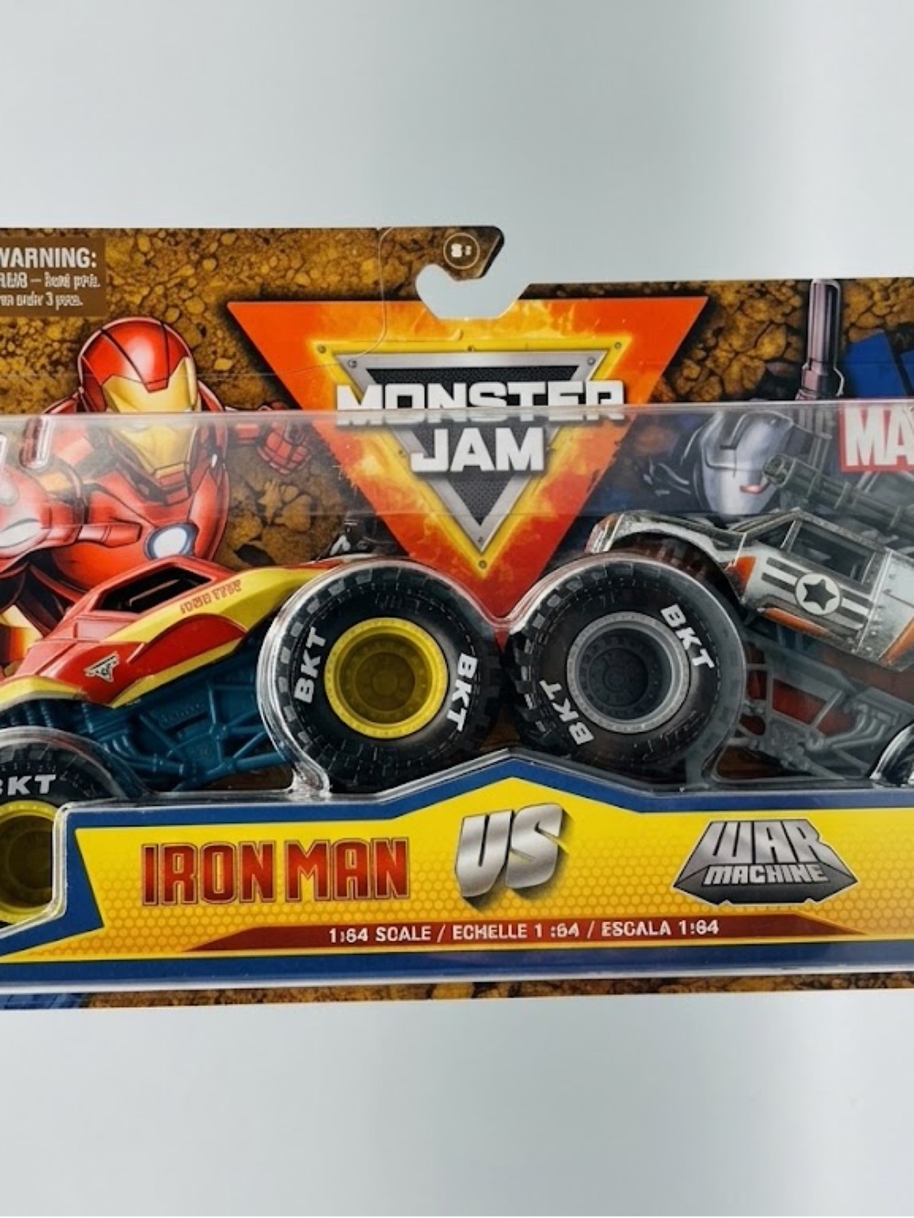 Marvel Iron Man Monster Jam Die-Cast Truck - Red, Yellow, Blue Flawed